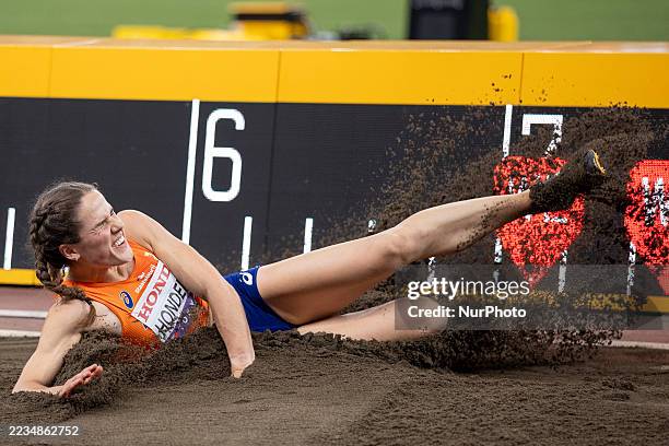 Pauline Hondema of the Netherlands competing during the Women's Long Jump on day one of the World Athletics Championships Tokyo 2025 at National...