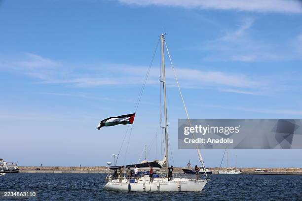 First vessel of the Global Sumud Flotilla sets sail from Binzert Port, heading to Gaza to break the Israeli blockade and deliver humanitarian aid in...