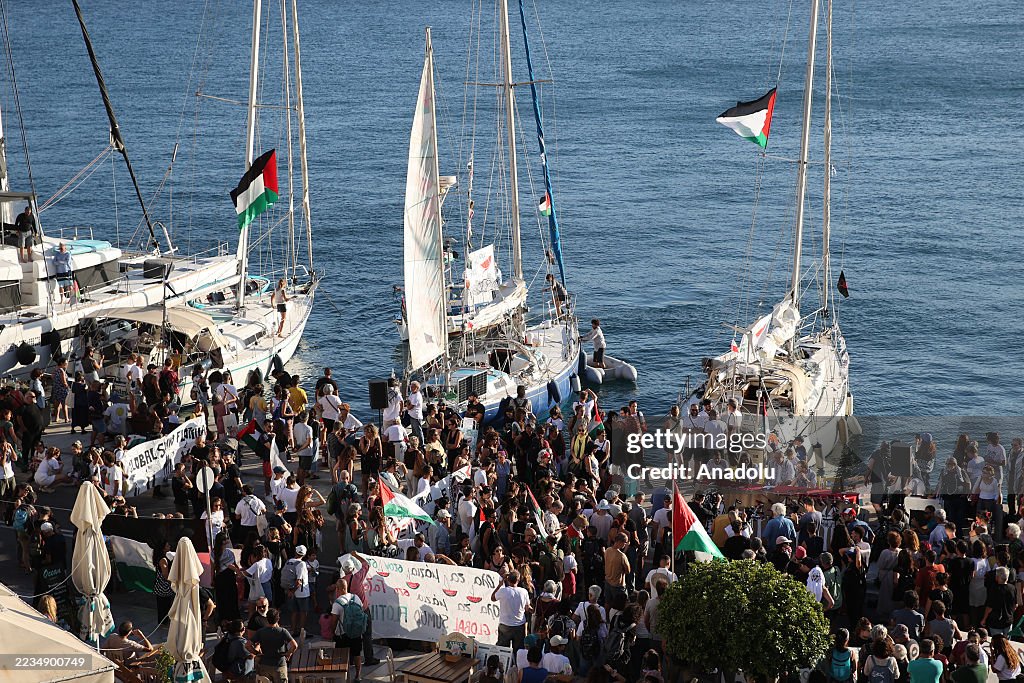 Boats Join Global Sumud Flotilla from Greece to Gaza