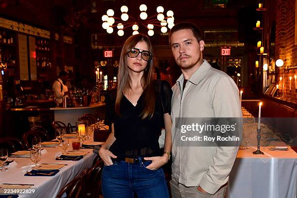 Barbara Palvin and Dylan Sprouse attend as PAIGE hosts a private NYFW dinner at Carbone with Barbara Palvin & Dylan Sprouse at Sadelle's on September...