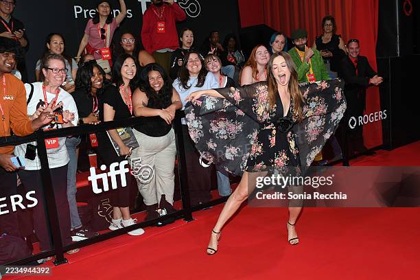 Billie Lourd attends the premiere of "Adulthood" during the 2025 Toronto International Film Festival at Roy Thomson Hall on September 11, 2025 in...