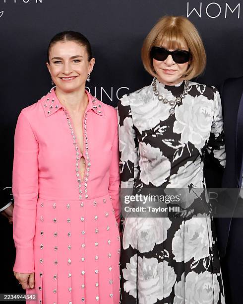 Chloe Malle and Anna Wintour attend the 2025 Kering Caring for Women Dinner on September 11, 2025 in New York City.
