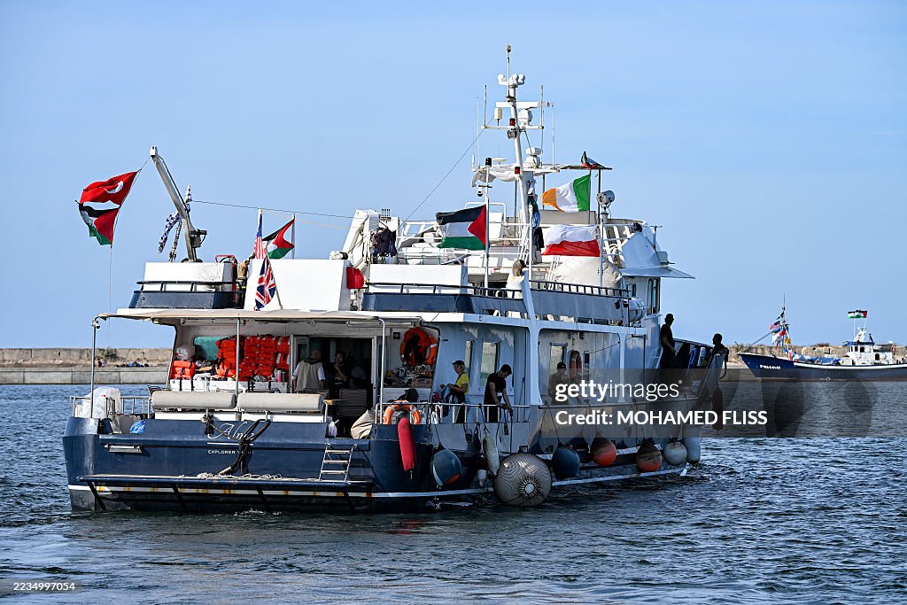 TUNISIA-PALESTINIAN-ISRAEL-CONFLICT-GAZA-FLOTILLA