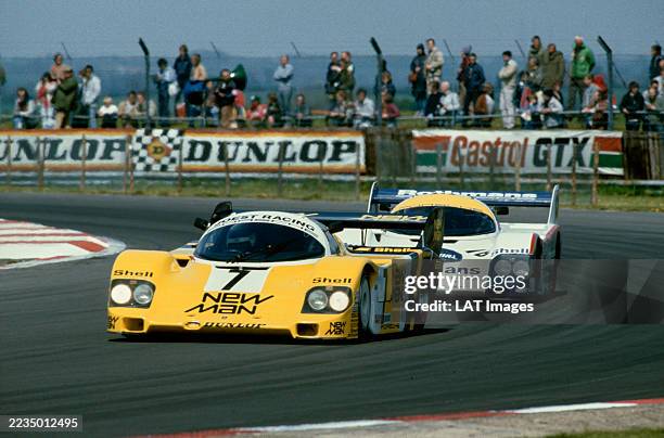 Paulo Barilla from Italy drives the New Man Joest Racing Porsche 956-104 Porsche Type-935 turbocharged Flat-6 during the FIA World Sports-Prototype...