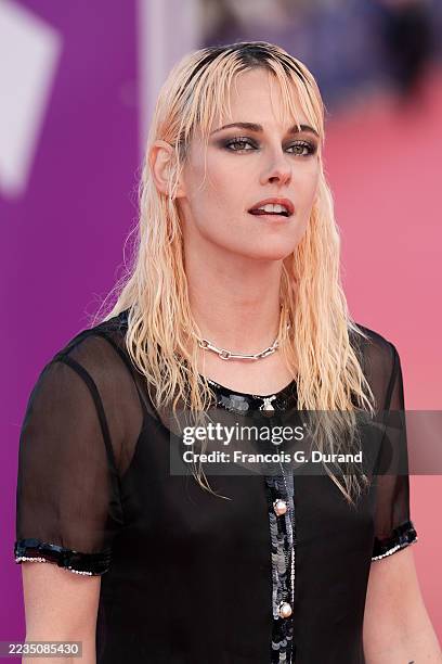 Kristen Stewart attends the "Train Dreams" Premiere And Nouvel Hollywood Prize To Zoey Deutch during the 51st Deauville American Film Festival on...