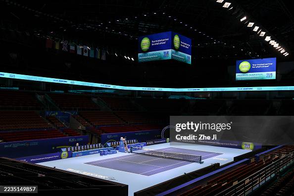 A general view of the stadium prior to the Billie Jean King Cup by