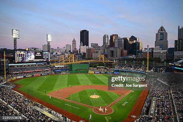 General view of PNC Park during the game between the Chicago Cubs and the Pittsburgh Pirates on Monday, September 15, 2025 in Pittsburgh,...
