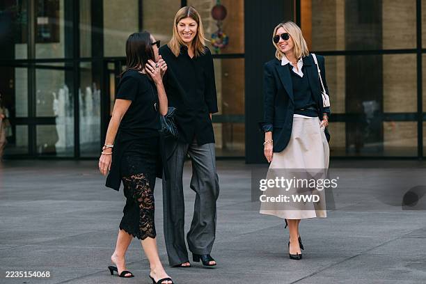 Street Style during New York RTW Spring Fashion Week 2026 on September 15, 2025 in New York, New York.