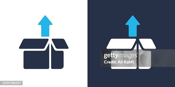 Open Box glyph solid icon. Solid icon that can be applied anywhere, simple, pixel perfect and modern style. Open Box glyph solid icon. Solid icon that can be applied anywhere, simple, pixel perfect and modern style.