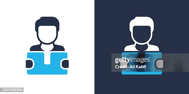 delivered glyph solid icon. solid icon that can be applied anywhere, simple, pixel perfect and modern style. - cardboard car stock illustrations