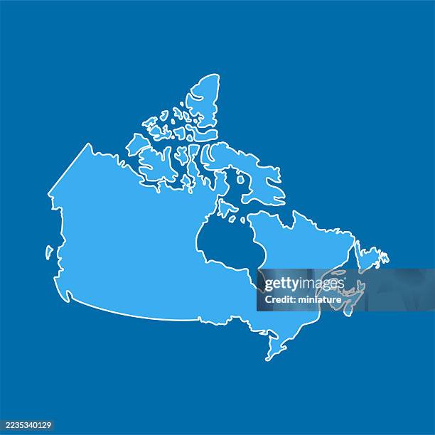 canada map - map of canada stock illustrations