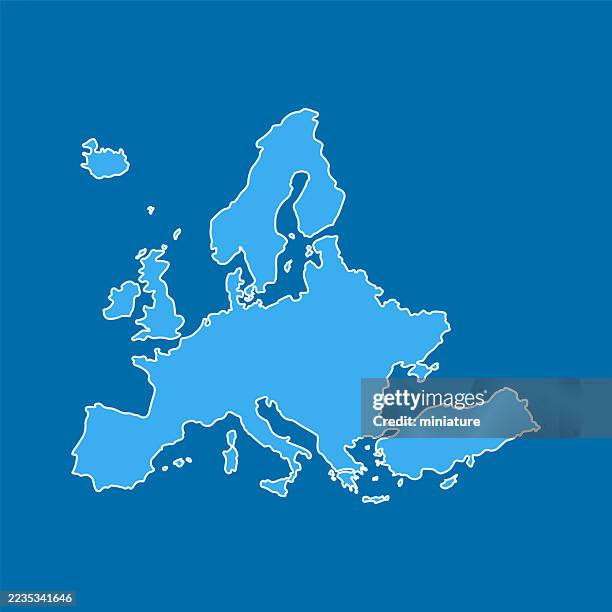 ilustraciones, imágenes clip art, dibujos animados e iconos de stock de mapa de europa - mapa europa