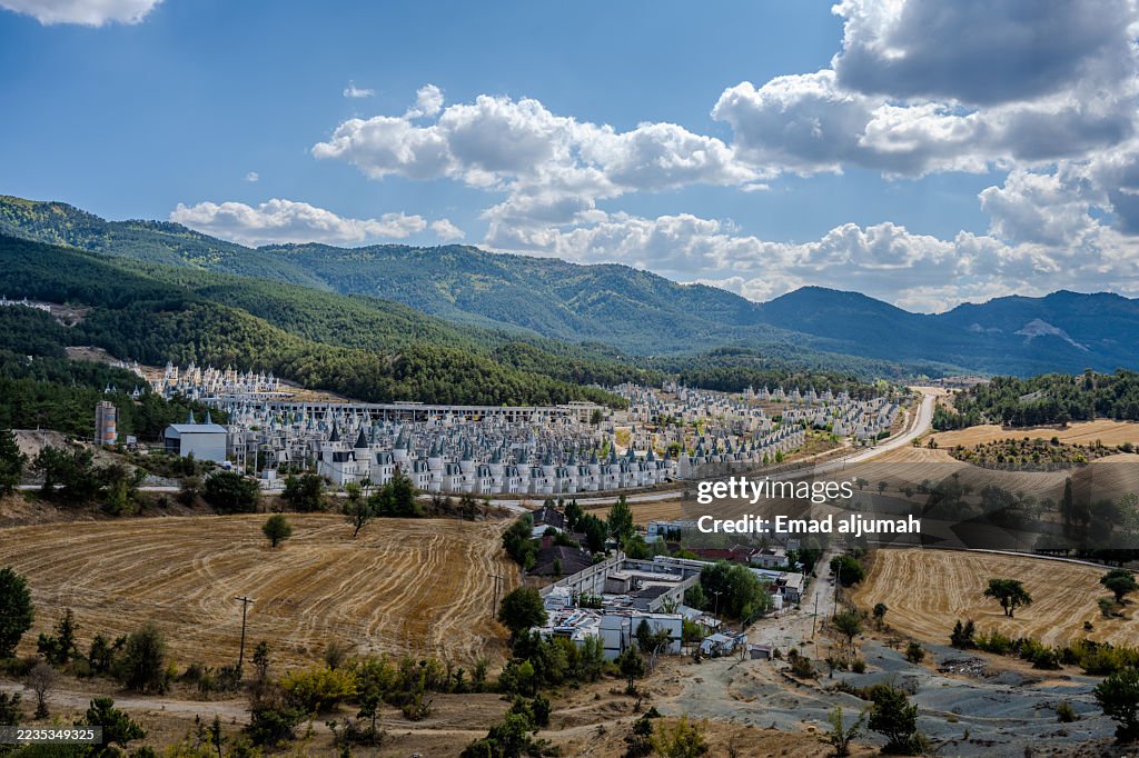 Hillside housing development in Bolu Province
