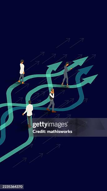 healthcare pathways - light on dark path stock illustrations