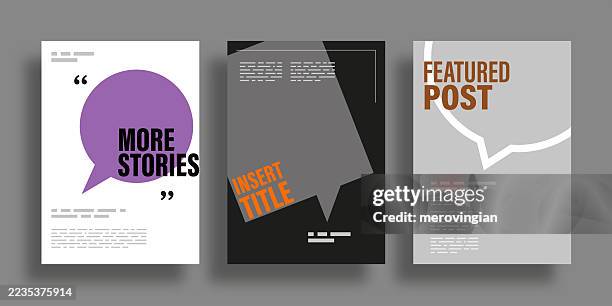 illustrazioni stock, clip art, cartoni animati e icone di tendenza di modelli di layout per storie sui social media con design a fumetti - creatività
