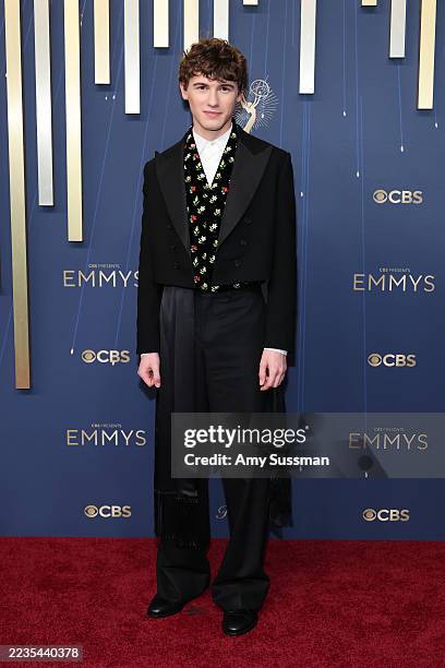 Sam Nivola attends the 77th Primetime Emmy Awards at Peacock Theater on September 14, 2025 in Los Angeles, California.