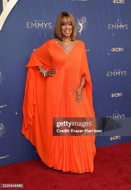 Gayle King attends the 77th Primetime Emmy Awards at Peacock Theater on September 14, 2025 in Los Angeles, California.