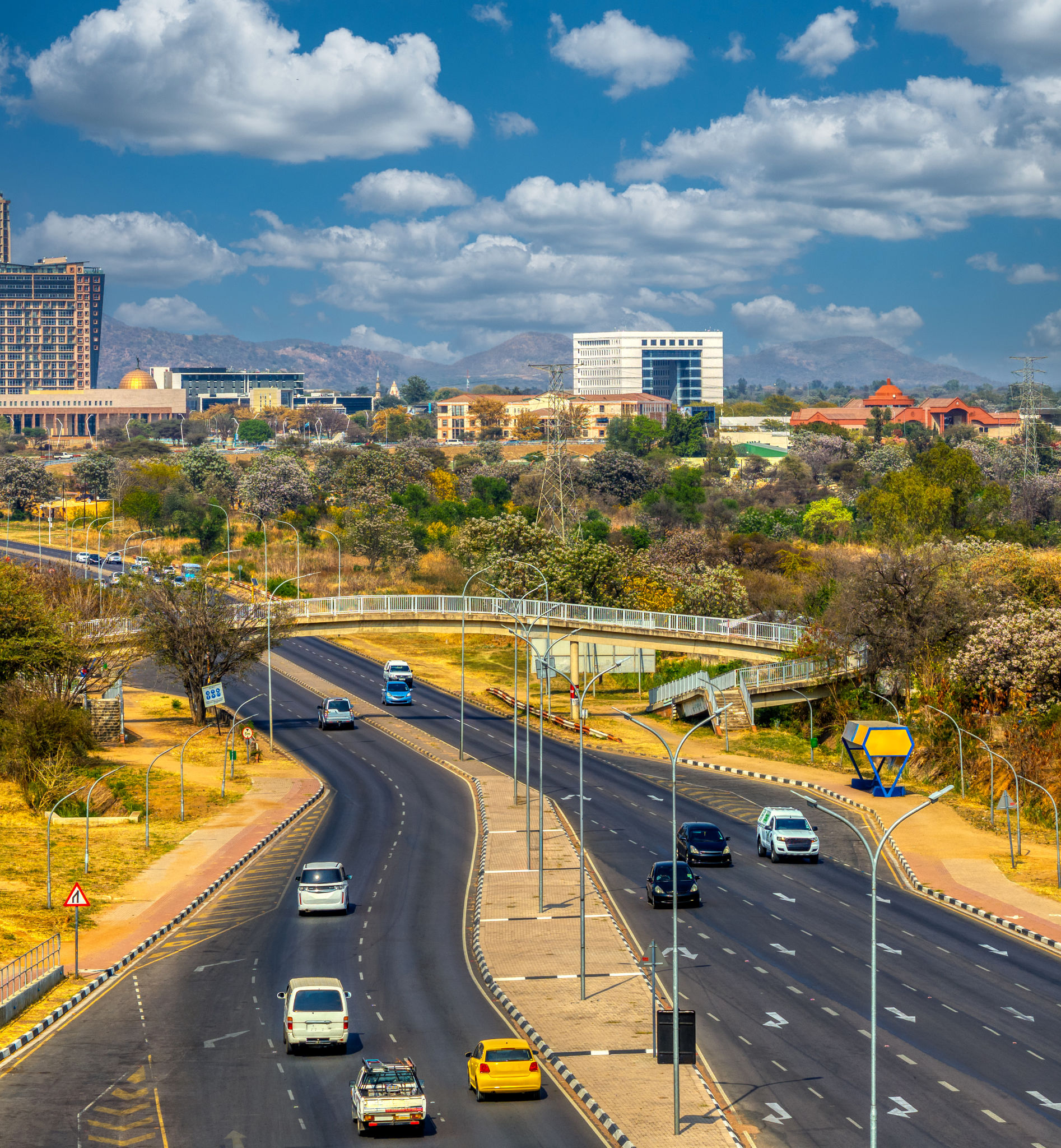 modern african cityscape