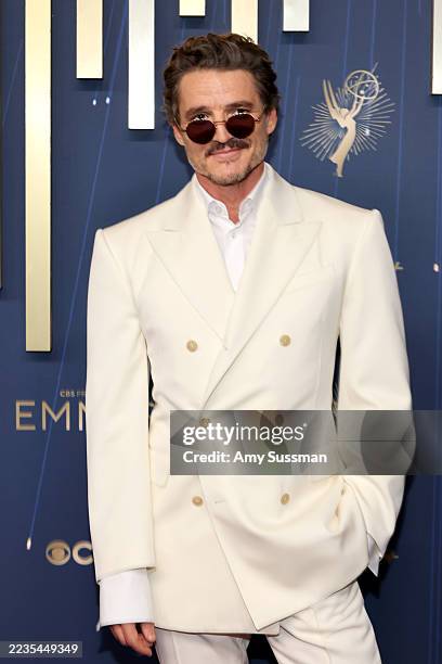 Pedro Pascal attends the 77th Primetime Emmy Awards at Peacock Theater on September 14, 2025 in Los Angeles, California.
