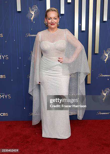 Christine Tremarco attends the 77th Primetime Emmy Awards at Peacock Theater on September 14, 2025 in Los Angeles, California.