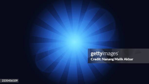 blue sunlight or flare light with dark background - flashlight dark stock illustrations