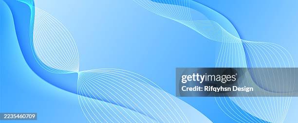 modern liquid gradient abstract background with wave curve layer - presentation screen stock illustrations