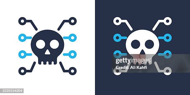malware glyph solid icon. solid icon that can be applied anywhere, simple, pixel perfect and modern style. - ransomware stock illustrations
