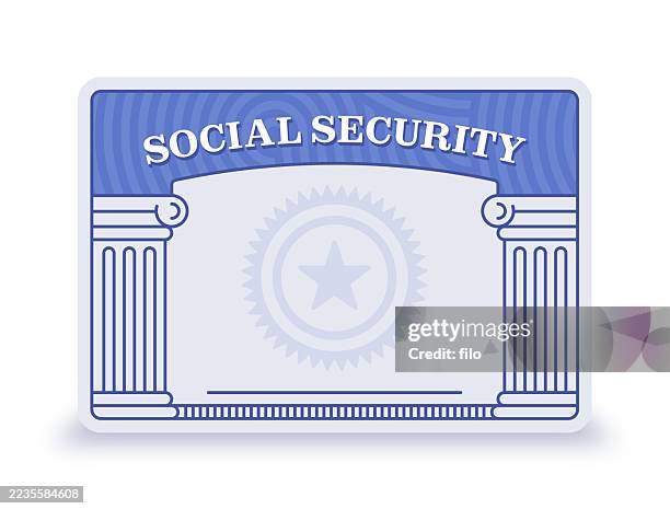 social security card - united states presidential election stock illustrations