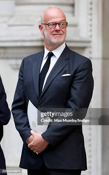 George Windsor, Earl of St Andrews attends a Vigil for the Deceased with Rite of Reception and Vespers for the Dead for Katharine, Duchess of Kent...