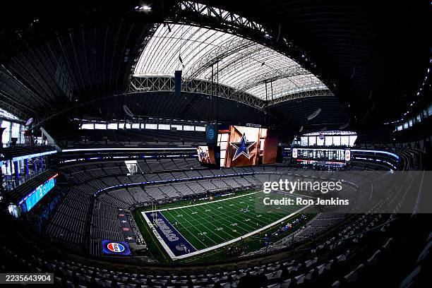General view inside the stadium prior to the game between the New York Giants and the Dallas Cowboys at AT&T Stadium on September 14, 2025 in...
