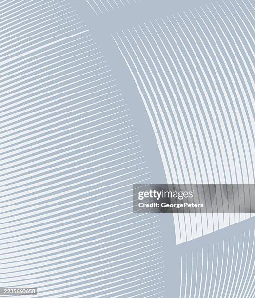 gestreifter abstrakter hintergrund mit geschwungenen rechtecken - entsättigt stock-grafiken, -clipart, -cartoons und -symbole