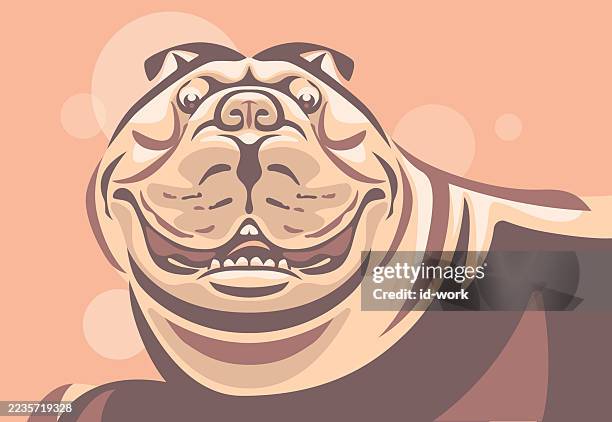 funny dog - bark stock illustrations