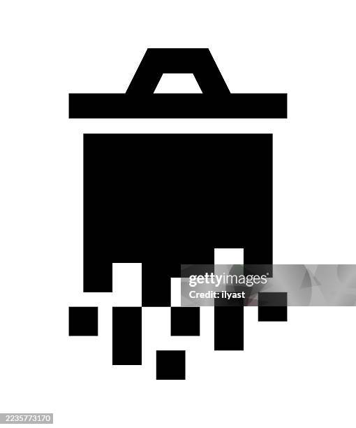 digital transformation icon for waste - disposal container stock illustrations