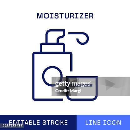 Moisturizer Single Line Icon Moisturizer Single Line Icon