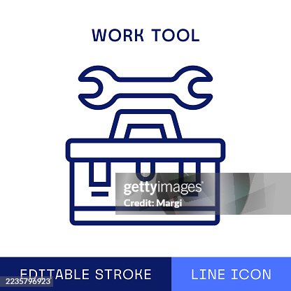 Work Tool Single Line Icon Work Tool Single Line Icon
