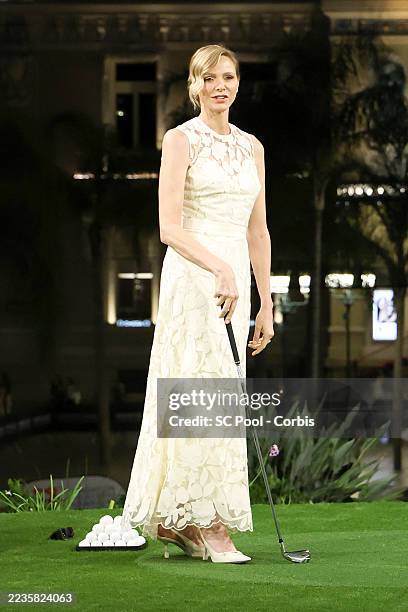 Princess Charlene of Monaco attends the 4th Princess of Monaco Cup on September 16, 2025 in Monaco, Monaco.