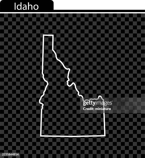 idaho map - idaho map stock illustrations