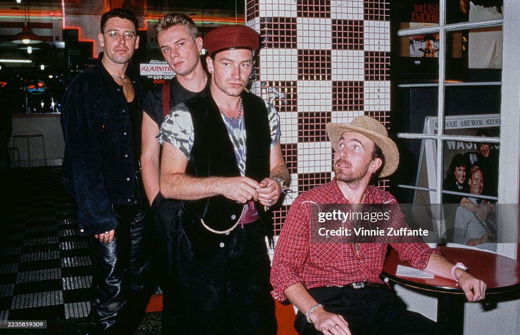 U2's 'Desire' Video Shoot, Hollywood, LA, 1988