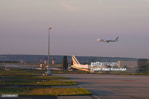 Air France planes are seen arriving into Charles de Gaulle airport on August 24, 2025 in Paris, France. Tourism is expected to continue its upward...