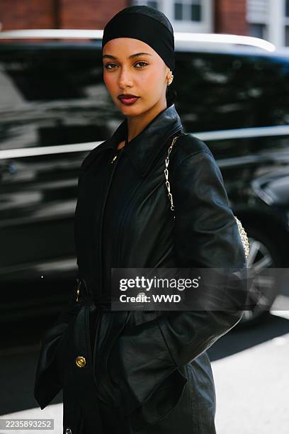 Streetstyle during London RTW Spring Fashion Week 2026 on September 19, 2025 in London, United Kingdom.