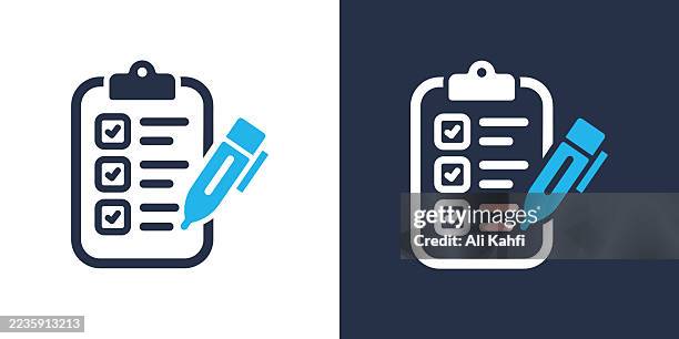 checklist glyph solid icon. solid icon that can be applied anywhere, simple, pixel perfect and modern style. - task management stock illustrations
