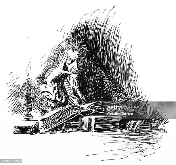 reading book - person reading magazine stock illustrations