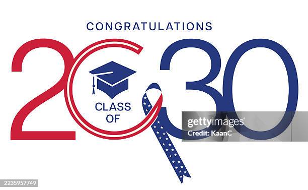 2030 Lettering 76 Graduation Cap Top Isolated Stock Photos, High-Res Pictures, and ...