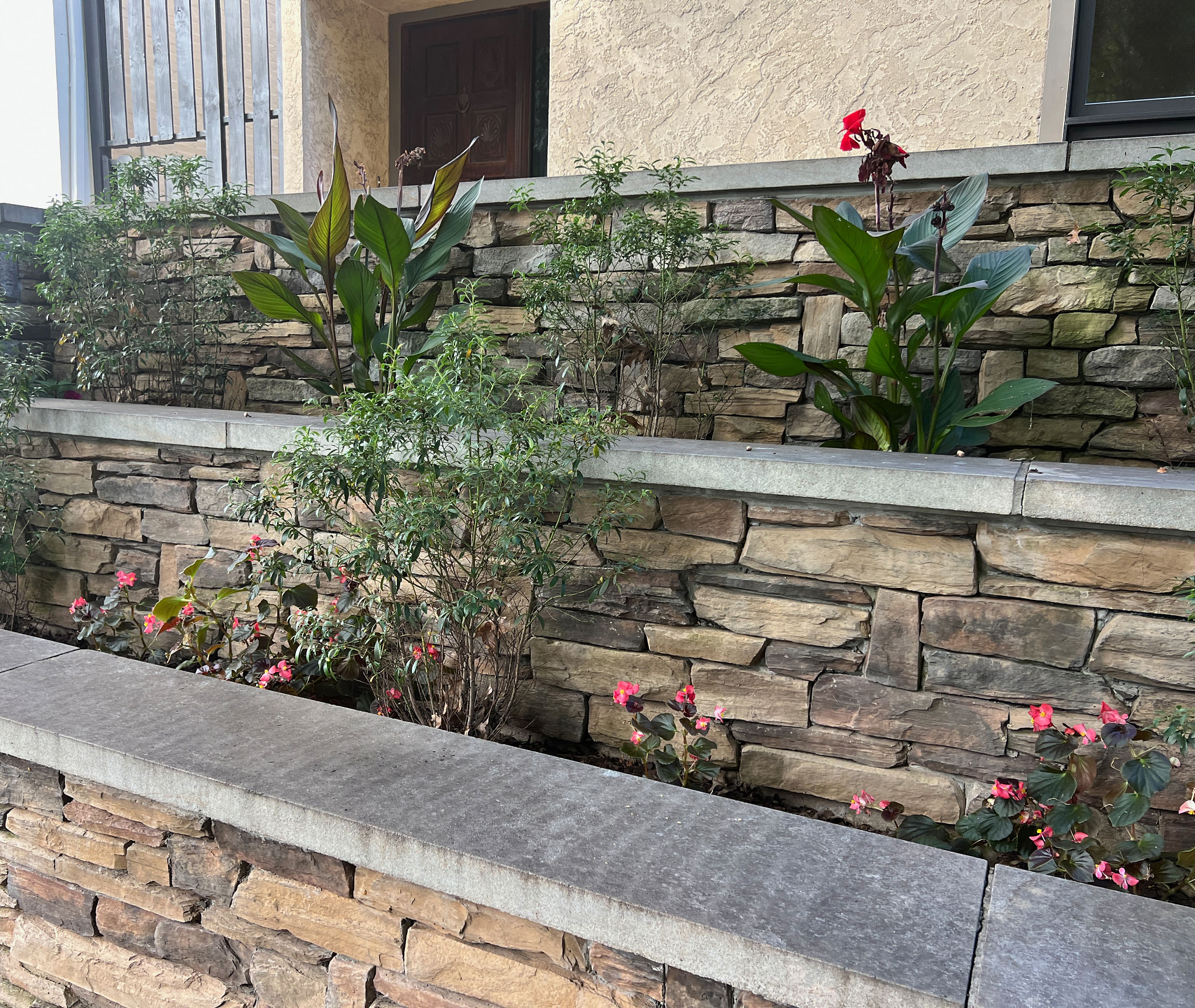 custom stone installation