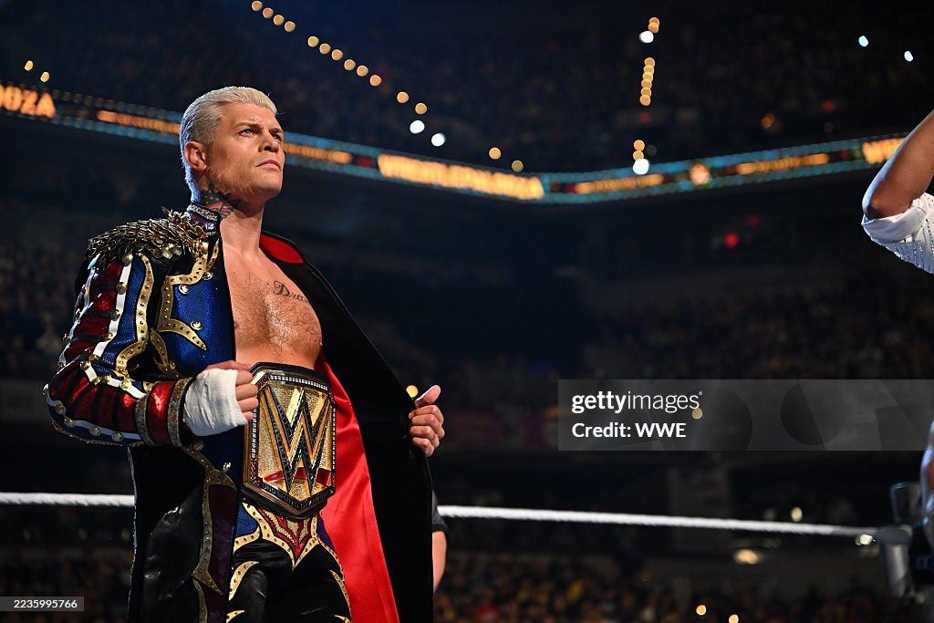 Wwe Rye Cody Rhodes makes his entrance during Wrestlepalooza at Gainbridge ...