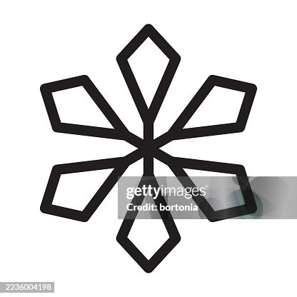 Snowflake Editable Stroke Thin Line Icon Snowflake Editable Stroke Thin Line Icon