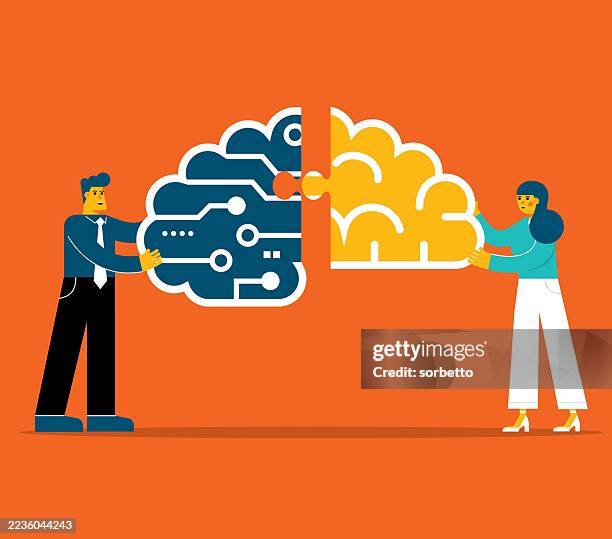 technology advance - knowledge database stock illustrations