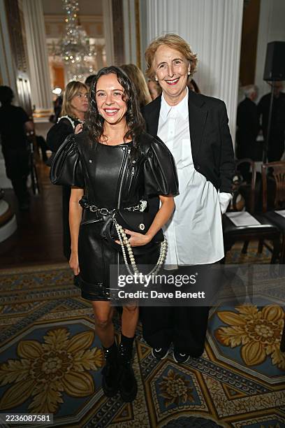 Bel Powley and Fiona Shaw attend the Simone Rocha show during LFW September 2025 on September 21, 2025 in London, England.