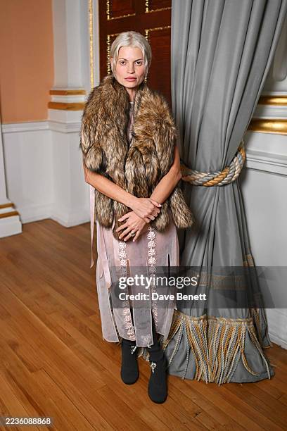 Pixie Geldof attends the Simone Rocha show during LFW September 2025 on September 21, 2025 in London, England.