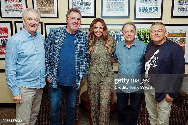 Museum CEO Kyle Young, Country Music Hall of Fame Member, Vince Gill, Carly Pearce, Museum Board Chair, Jody Williams and Senior Vice President and...